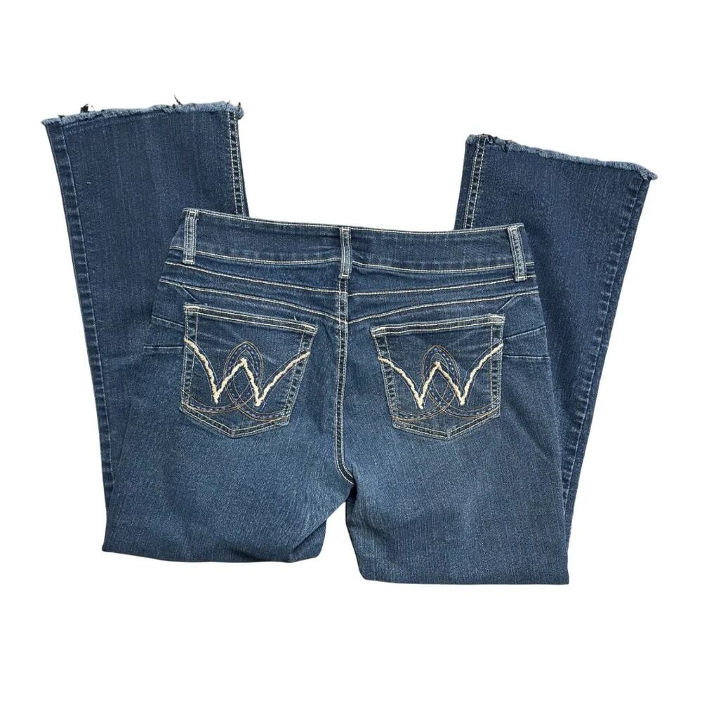 Wrangler pink stitch bootcut jeans 7/8